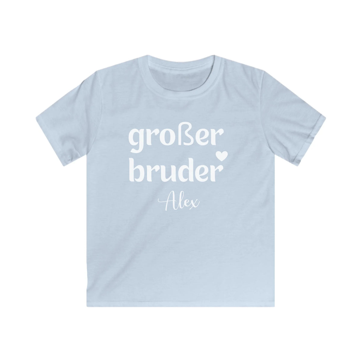 Printify Kinder T-Shirt großer Bruder Kinder T-Shirt großer Bruder Light Blue