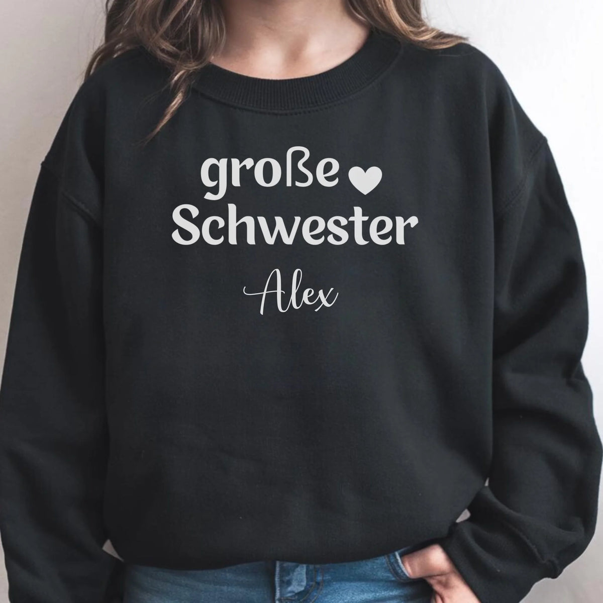 mamagibt Kinder Sweatshirt große Schwester