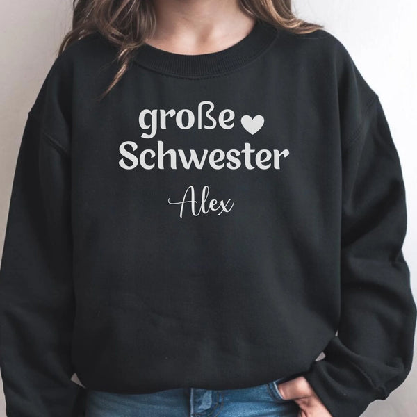 Kinder Sweatshirt große Schwester