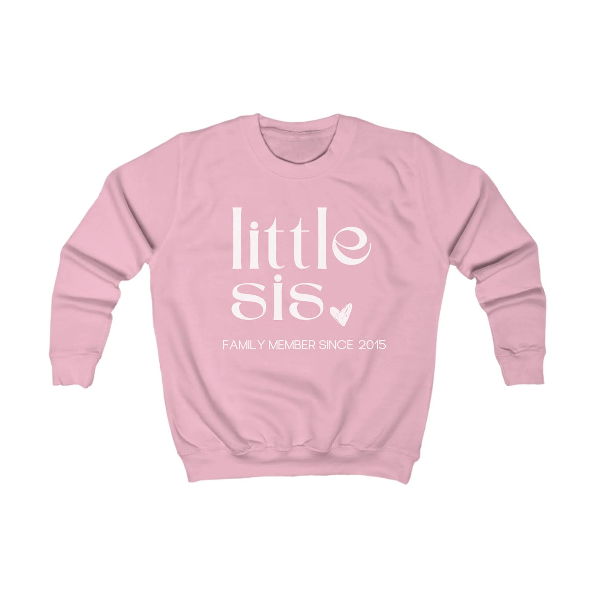 Printify Kinder Sweatshirt lil sis Kinder Sweatshirt lil sis Baby Pink