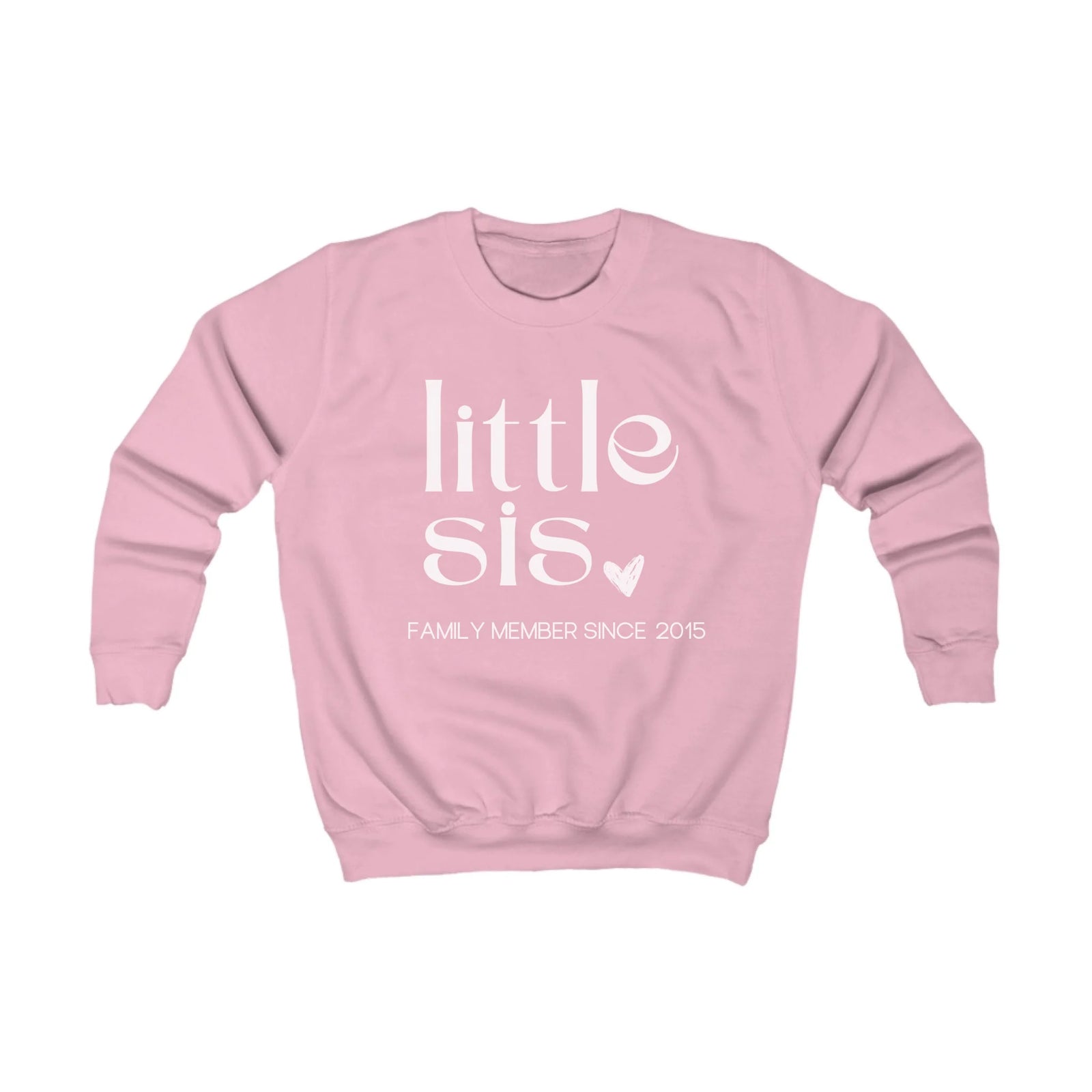 Printify Kinder Sweatshirt lil sis Kinder Sweatshirt lil sis Baby Pink