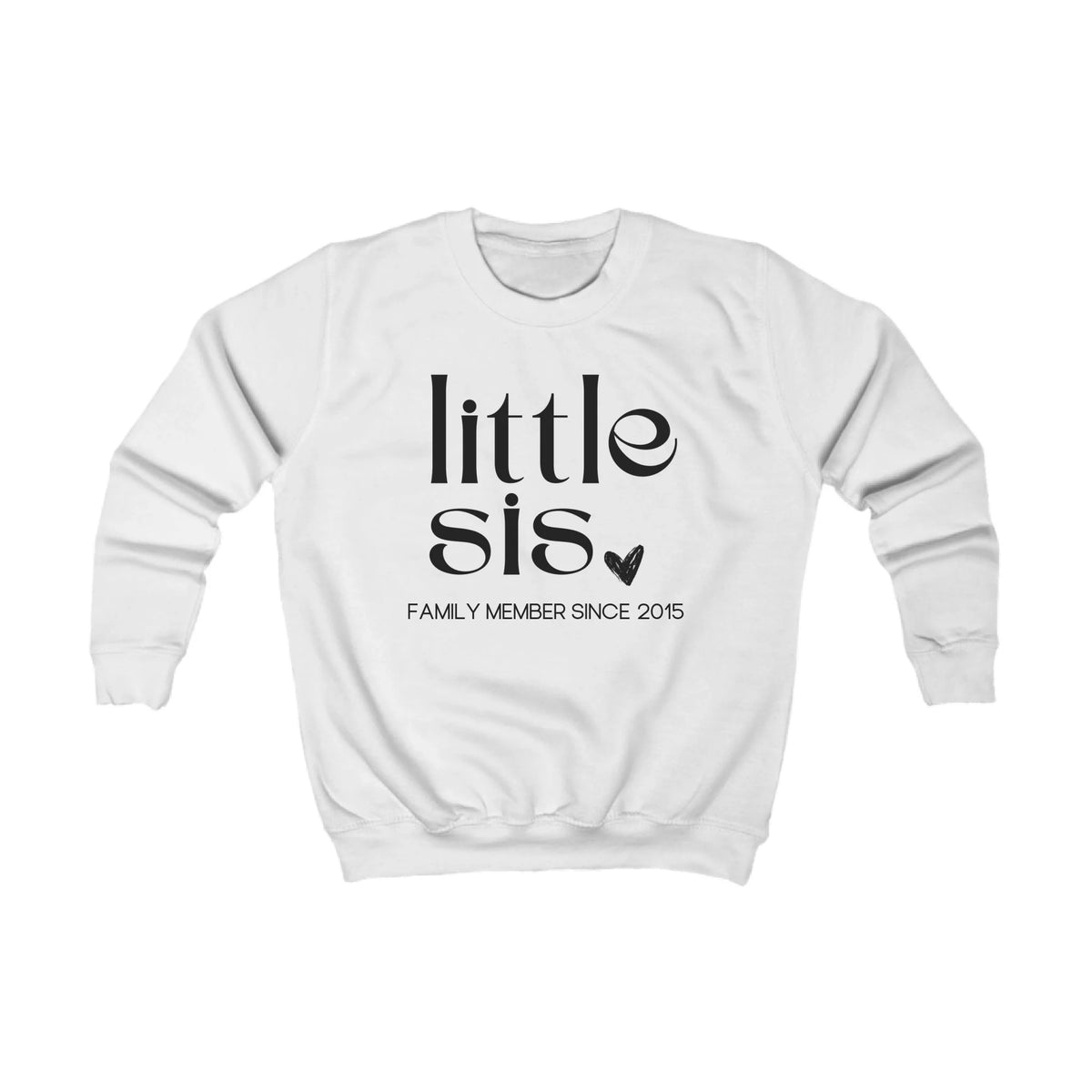 Printify Kinder Sweatshirt lil sis Kinder Sweatshirt lil sis Arctic White