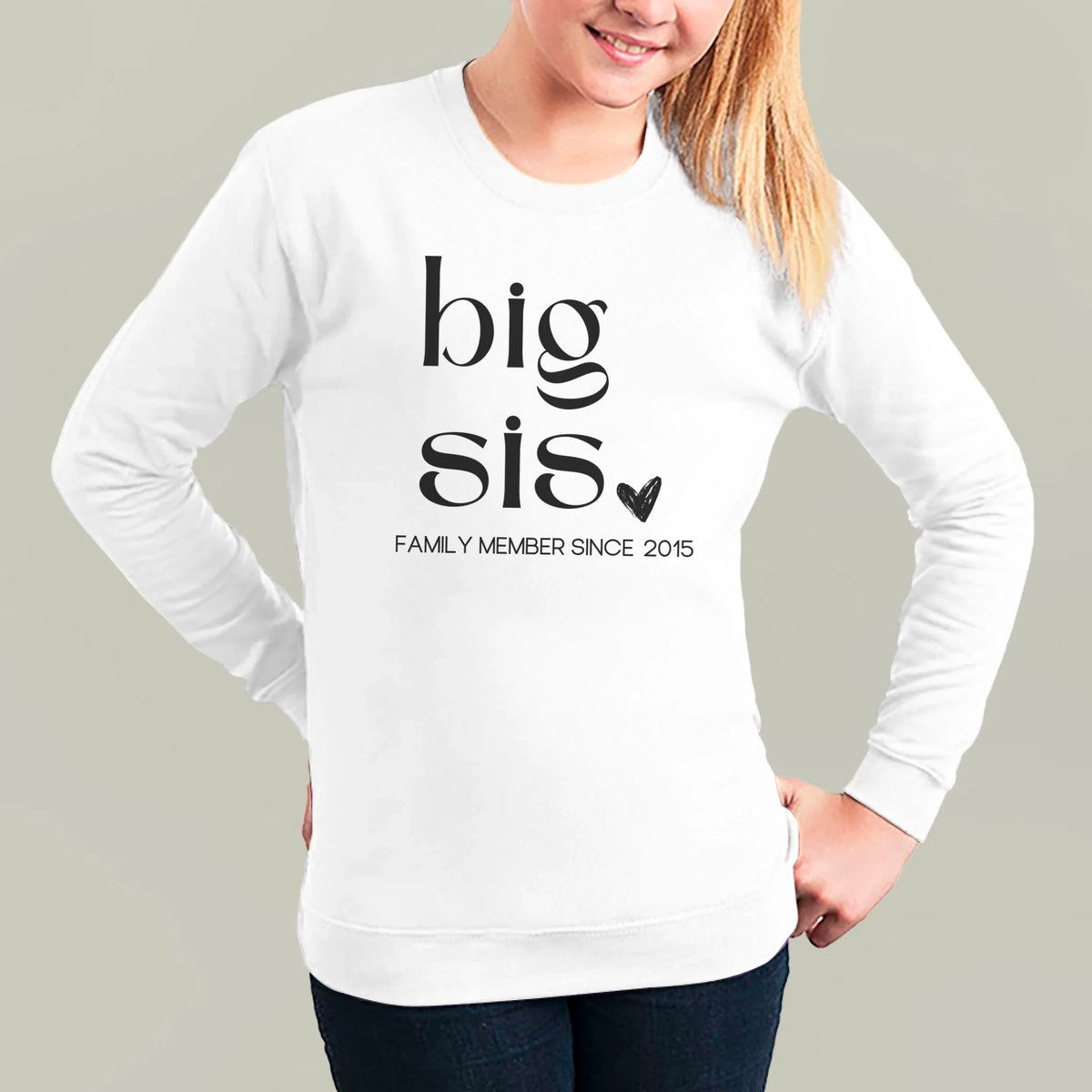 mamagibt Kinder Sweatshirt big sis