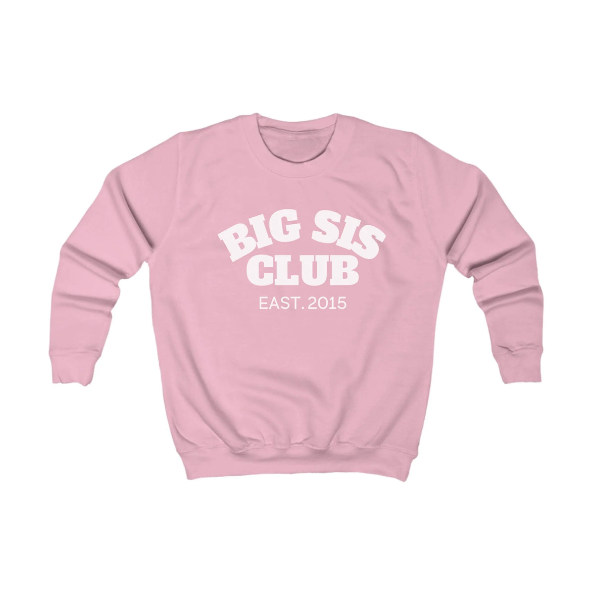 mamagibt Kinder Sweatshirt big sis club Kinder Sweatshirt big sis club Baby Pink