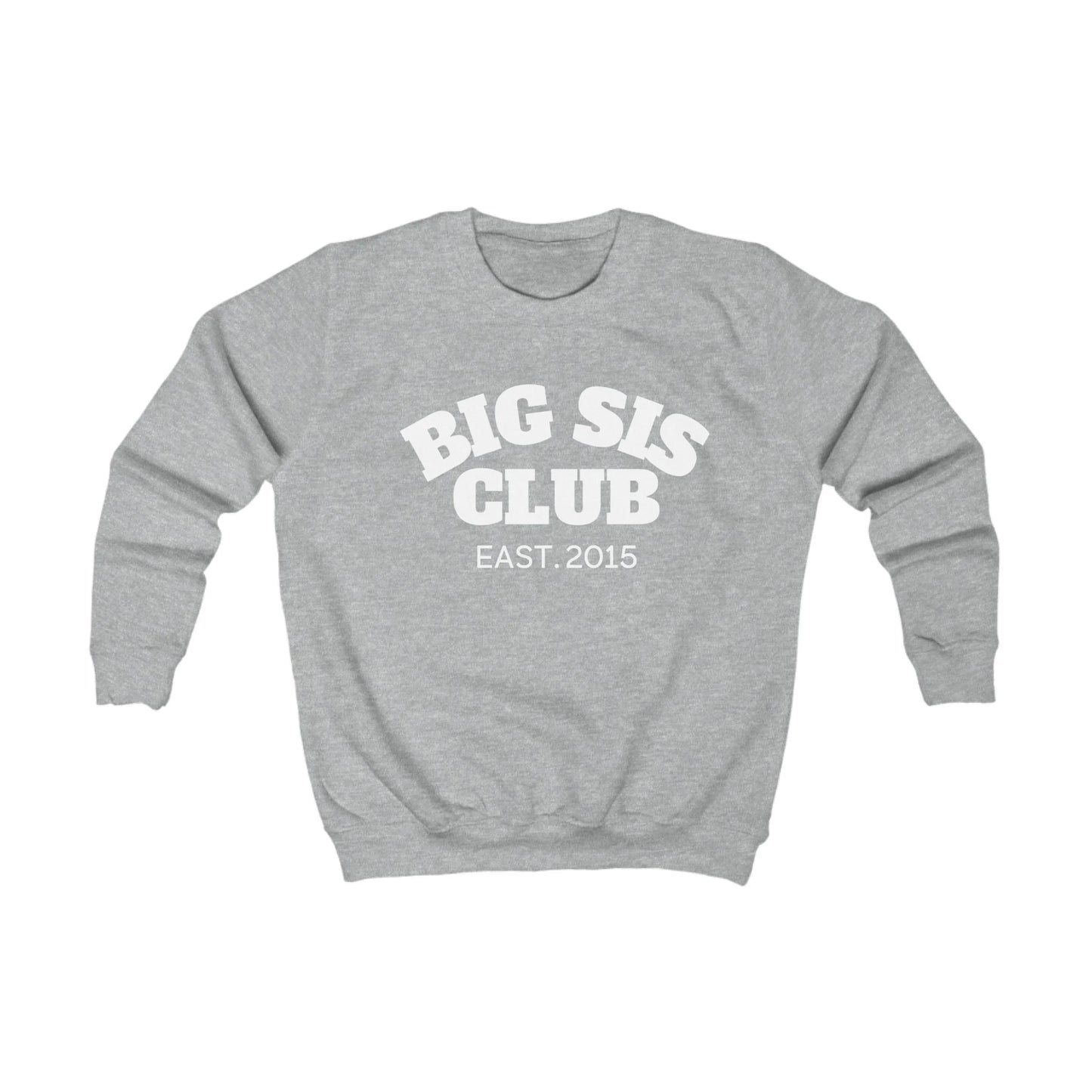 mamagibt Kinder Sweatshirt big sis club Kinder Sweatshirt big sis club Heather Grey
