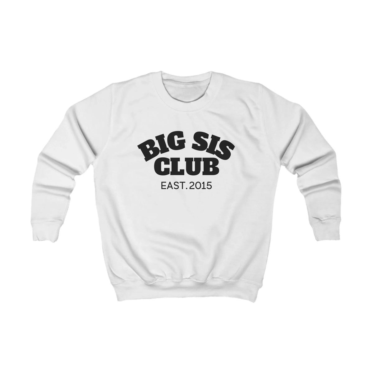 mamagibt Kinder Sweatshirt big sis club Kinder Sweatshirt big sis club Arctic White