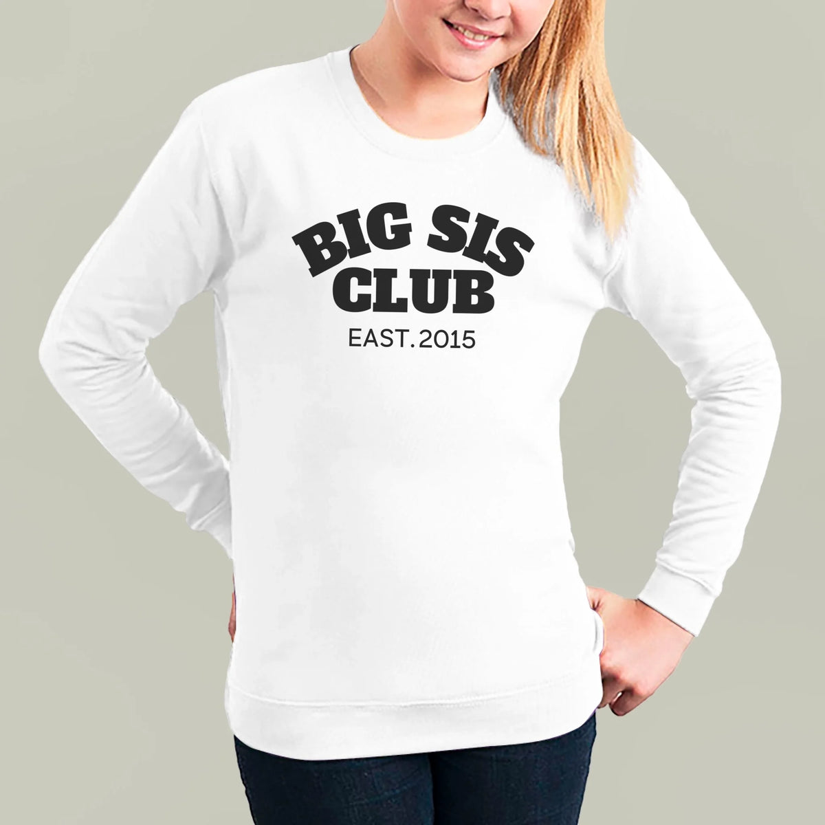 mamagibt Kinder Sweatshirt big sis club