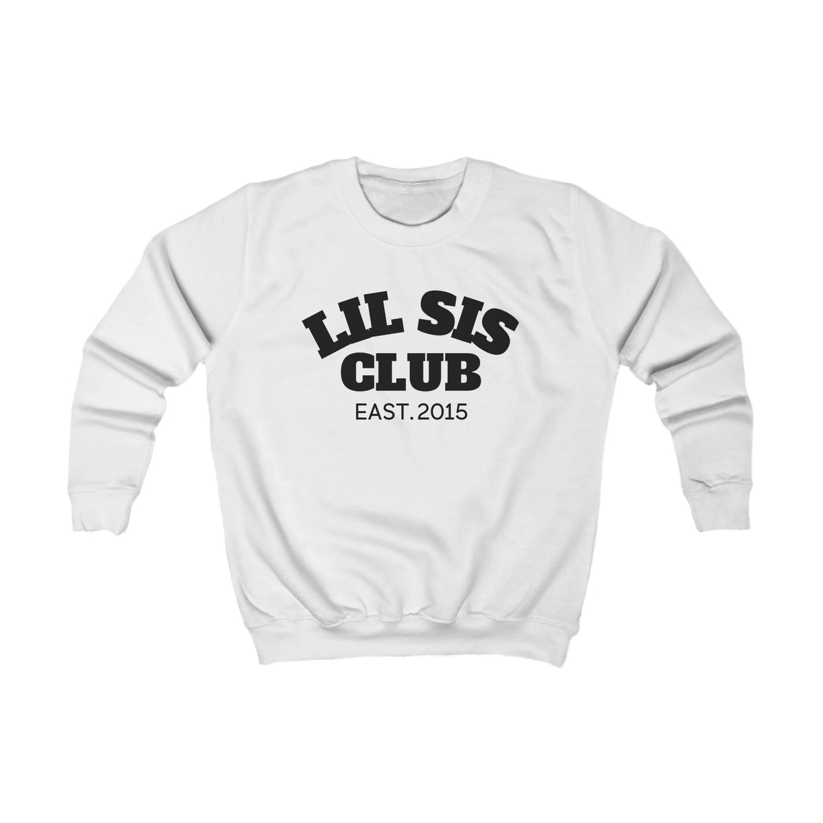 mamagibt Kinder Sweatshirt lil sis club Kinder Sweatshirt lil sis club Arctic White