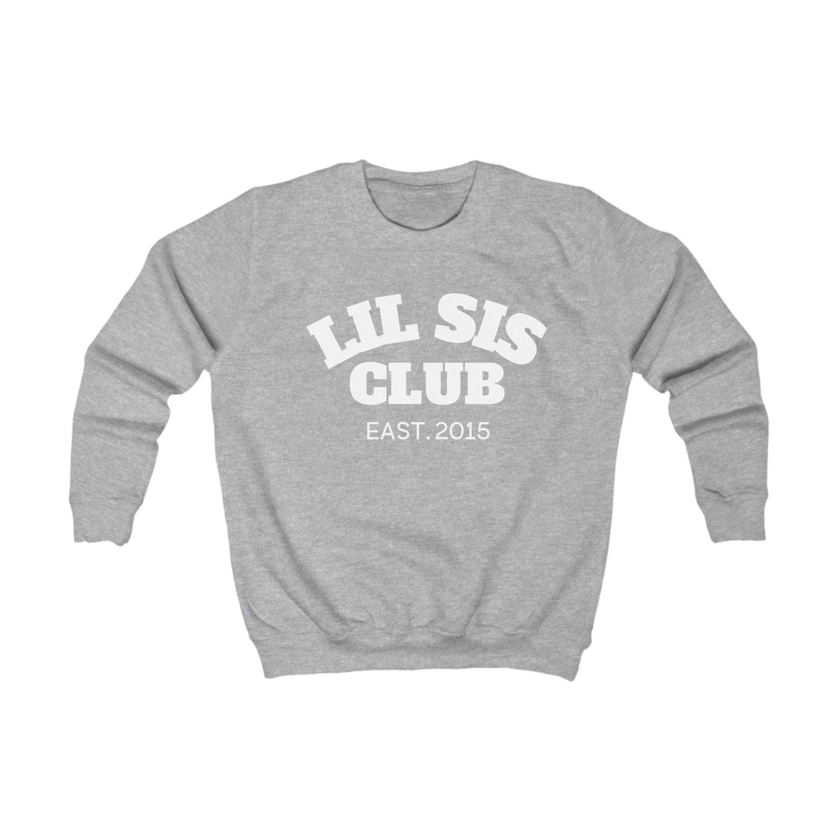 mamagibt Kinder Sweatshirt lil sis club Kinder Sweatshirt lil sis club Heather Grey
