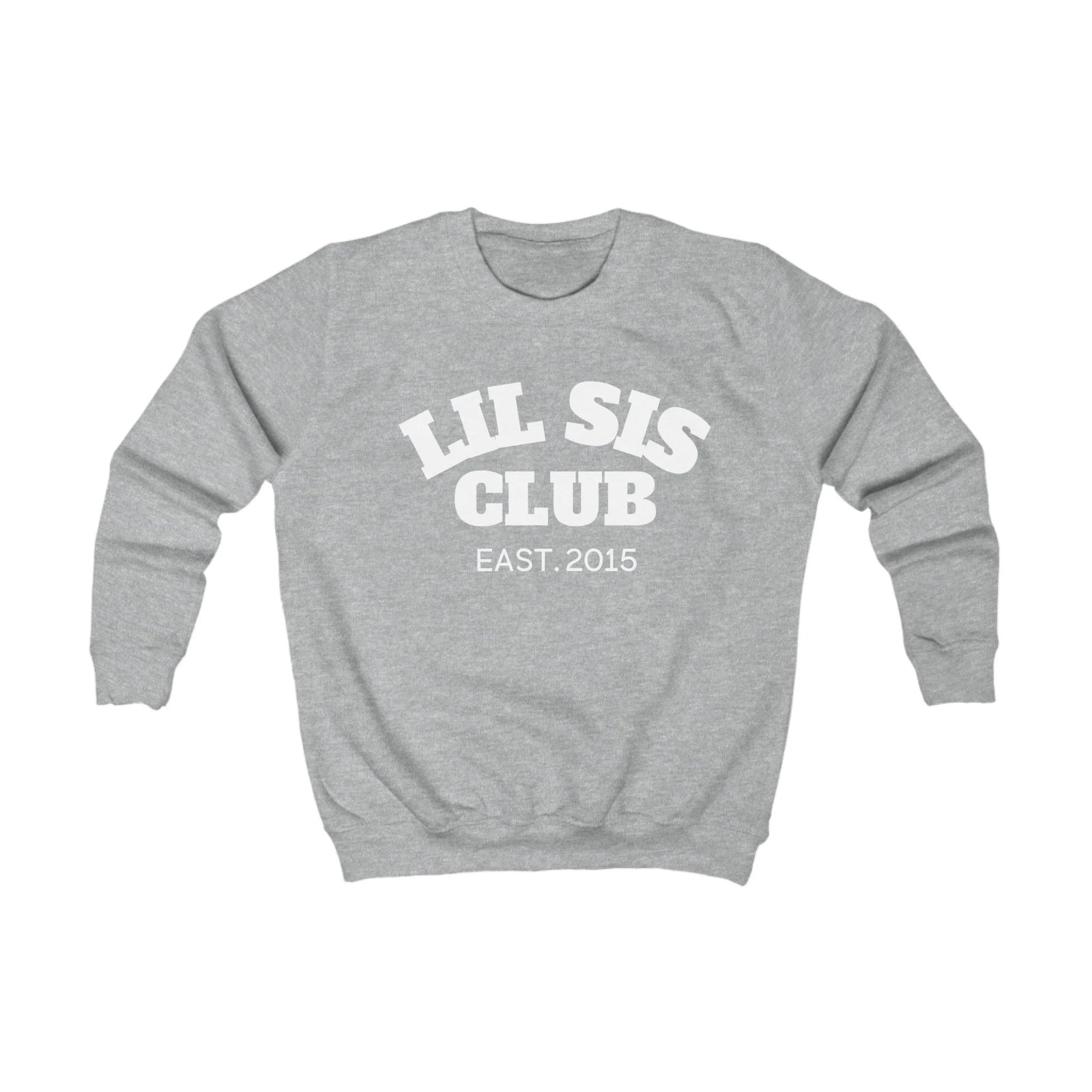mamagibt Kinder Sweatshirt lil sis club Kinder Sweatshirt lil sis club Heather Grey