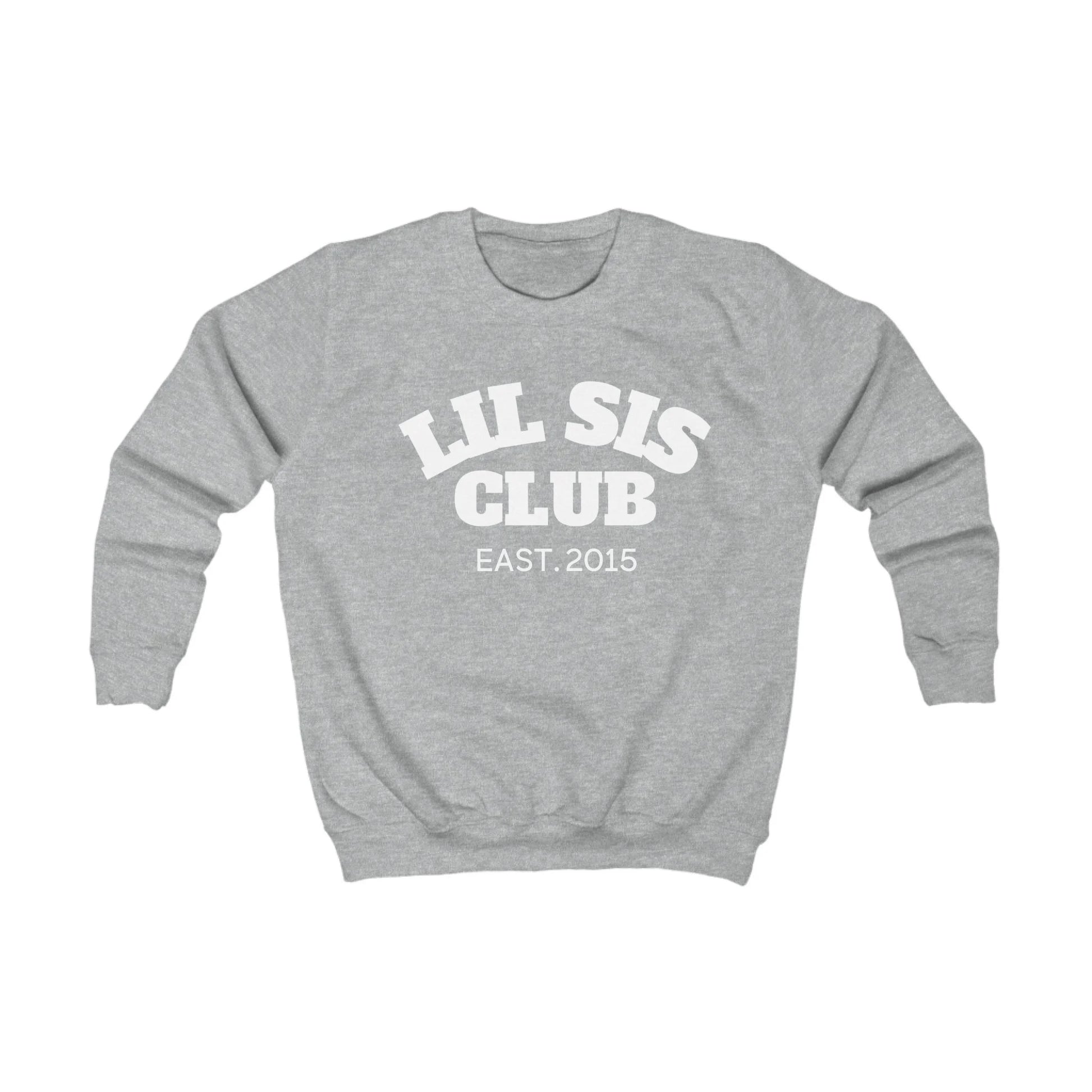 mamagibt Kinder Sweatshirt lil sis club Kinder Sweatshirt lil sis club Heather Grey