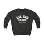 mamagibt Kinder Sweatshirt lil sis club Kinder Sweatshirt lil sis club Jet Black
