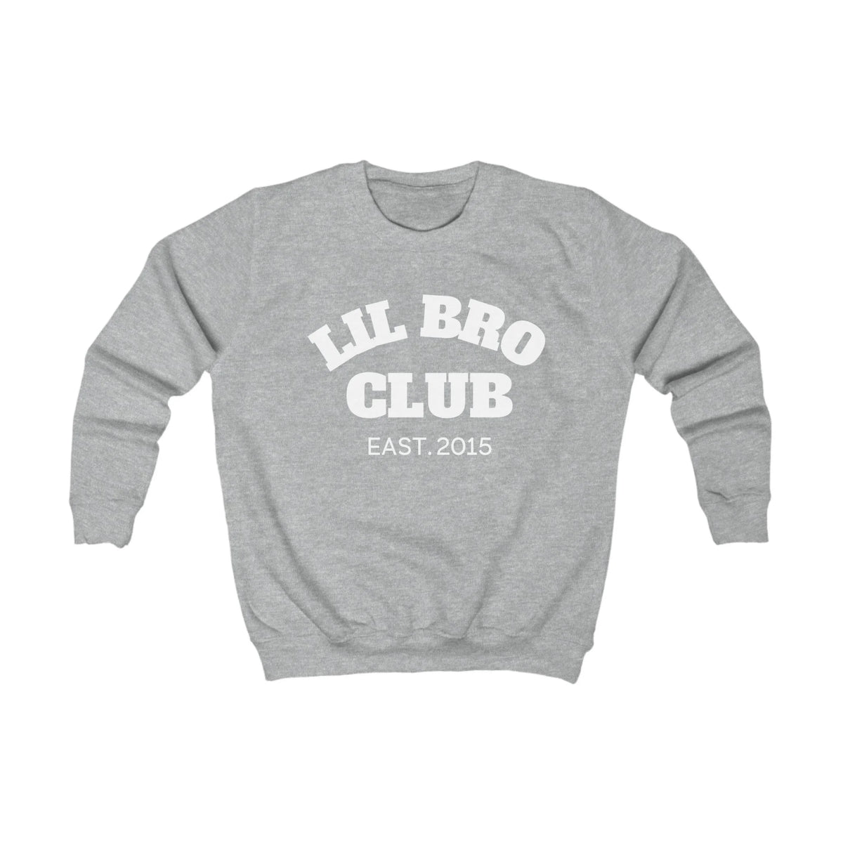 mamagibt Kinder Sweatshirt lil bro Club Kinder Sweatshirt lil bro Club Heather Grey