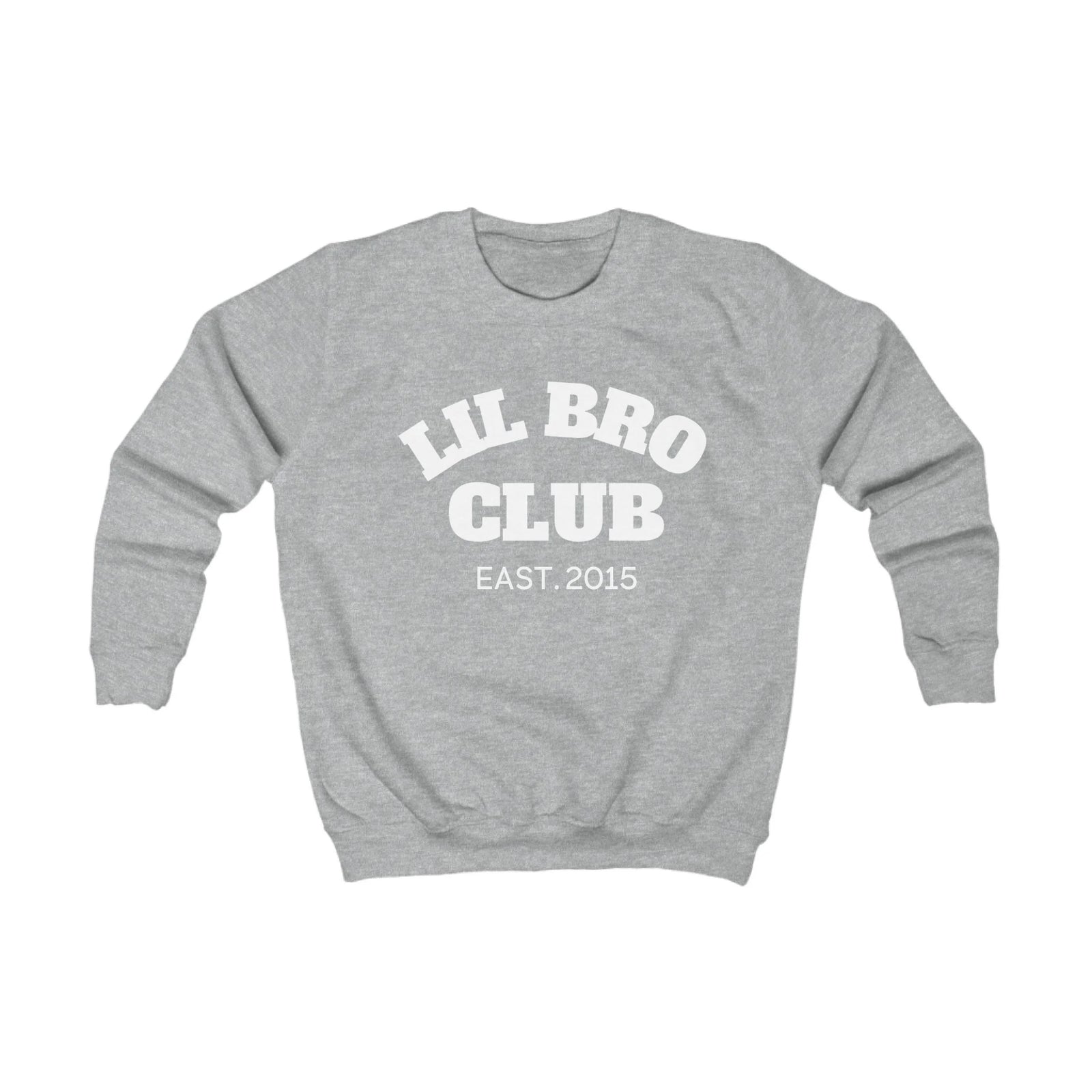 mamagibt Kinder Sweatshirt lil bro Club Kinder Sweatshirt lil bro Club Heather Grey