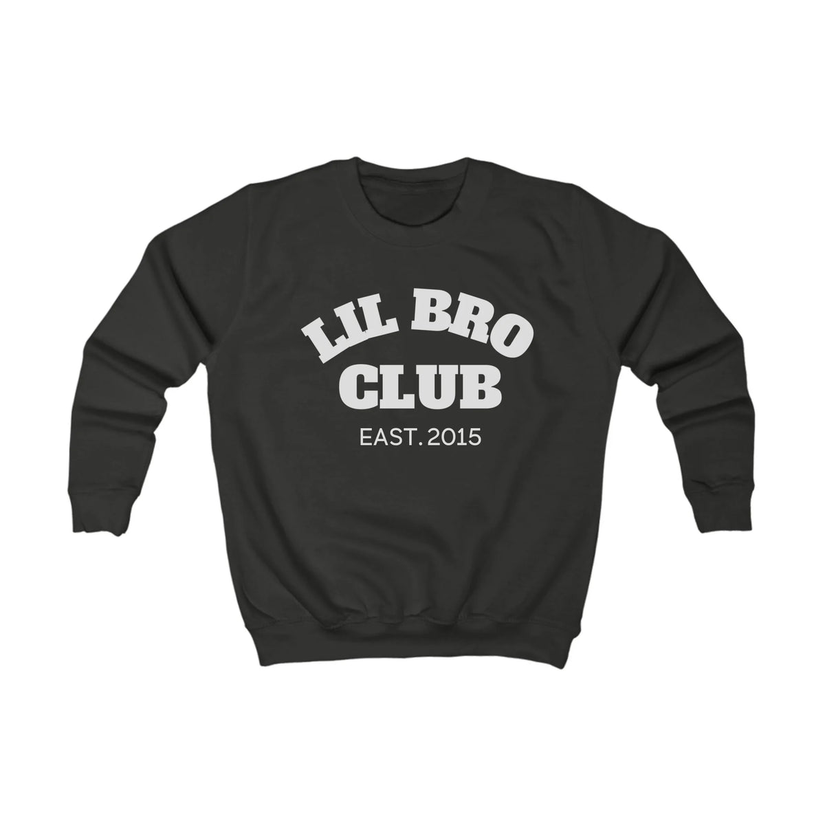mamagibt Kinder Sweatshirt lil bro Club Kinder Sweatshirt lil bro Club Jet Black