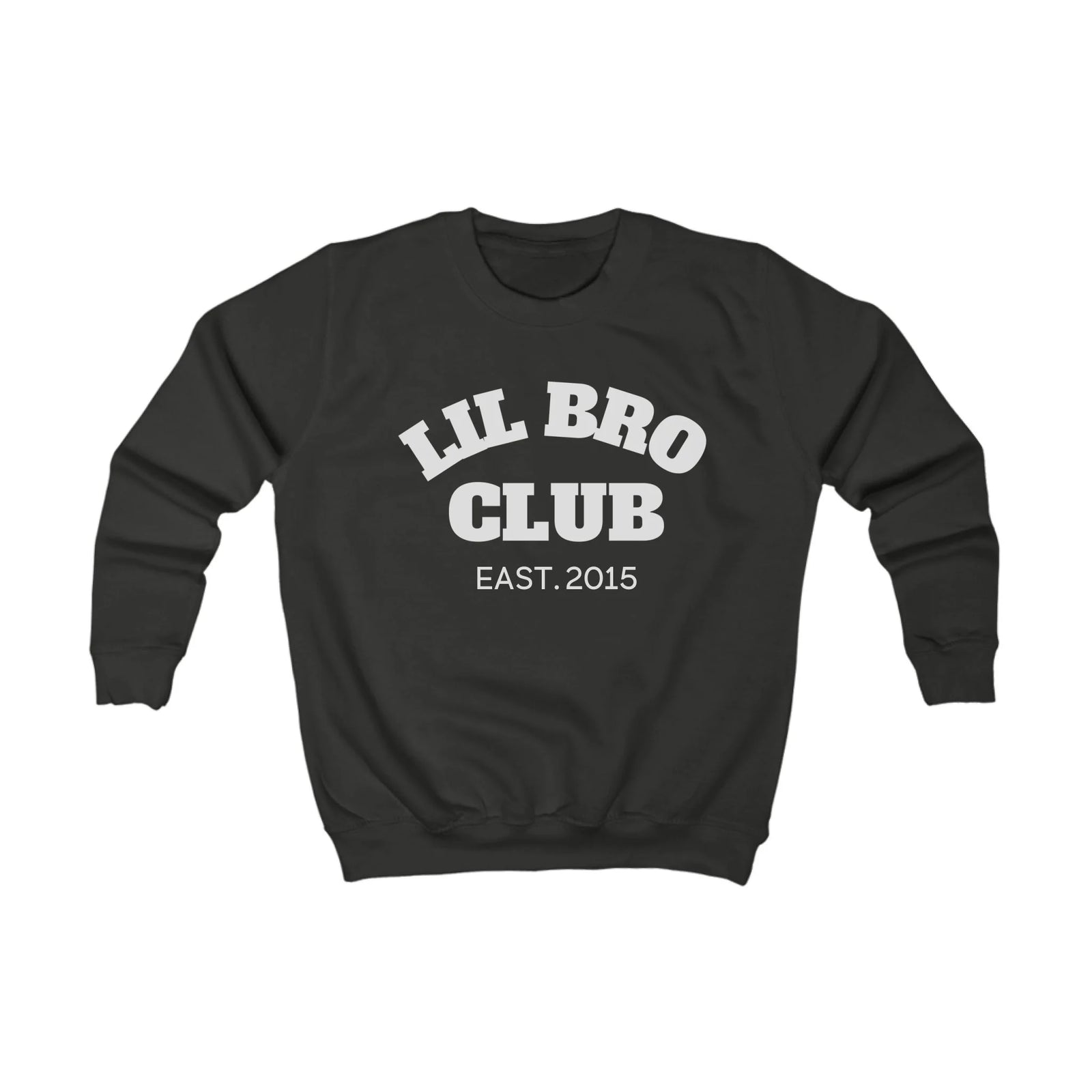 mamagibt Kinder Sweatshirt lil bro Club Kinder Sweatshirt lil bro Club Jet Black
