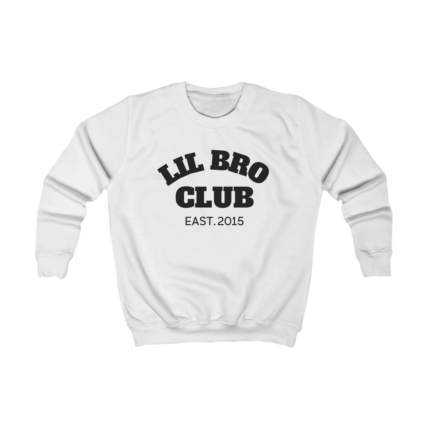 mamagibt Kinder Sweatshirt lil bro Club Kinder Sweatshirt lil bro Club Arctic White