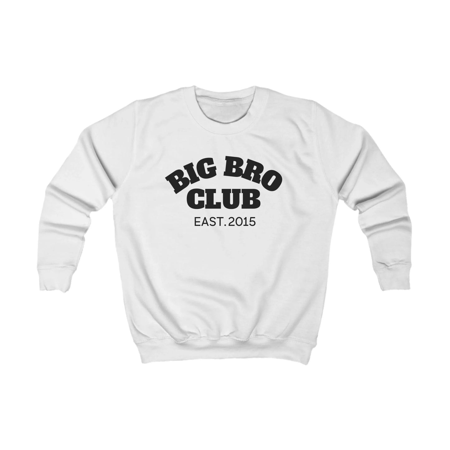 mamagibt Kinder Sweatshirt big bro Club Kinder Sweatshirt big bro Club Arctic White