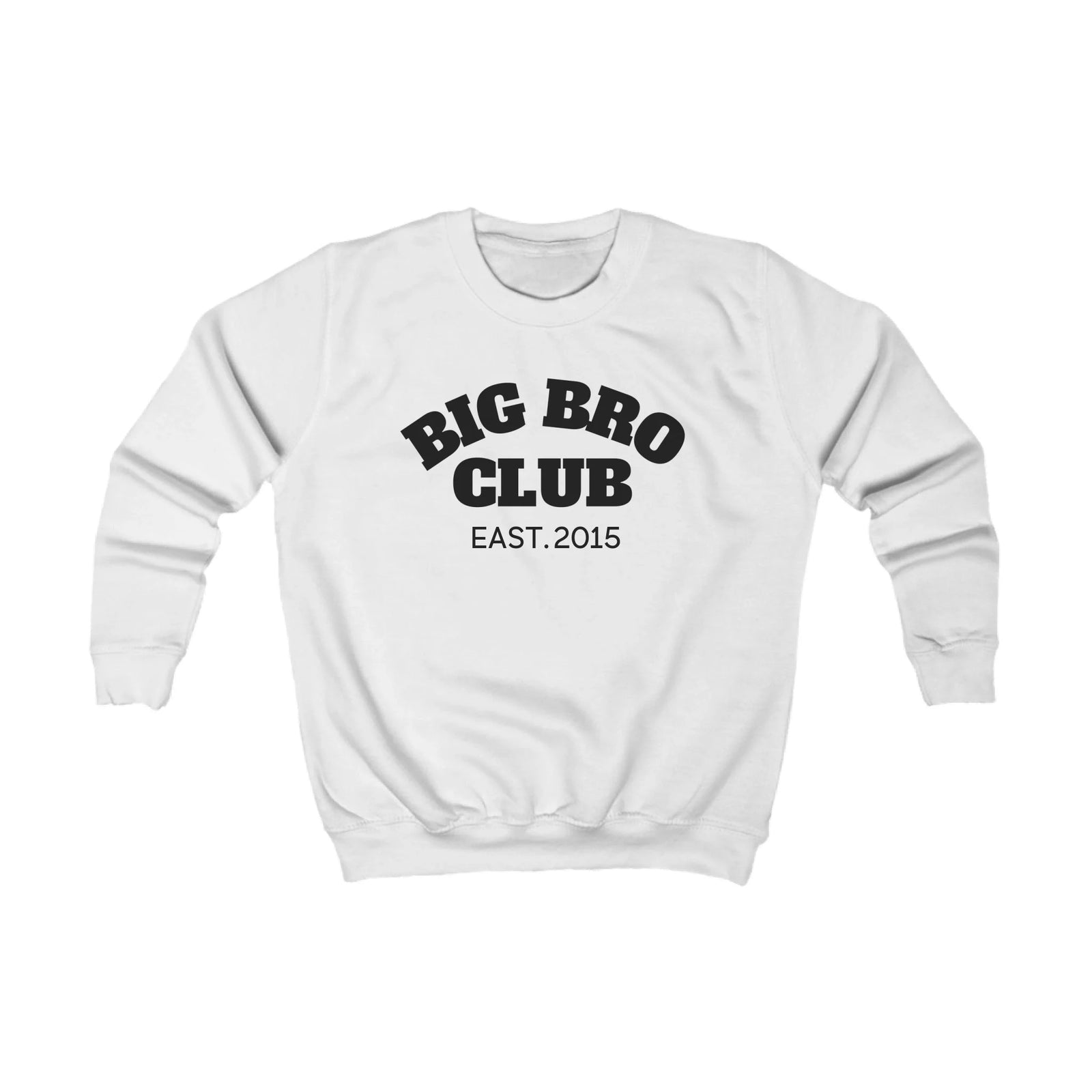 mamagibt Kinder Sweatshirt big bro Club Kinder Sweatshirt big bro Club Arctic White