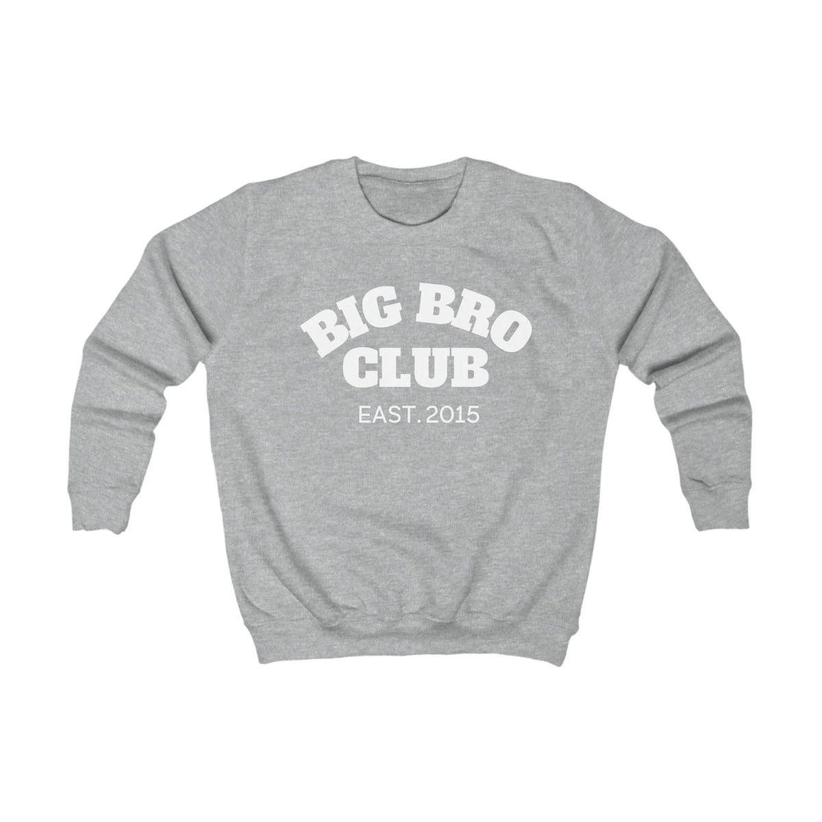 mamagibt Kinder Sweatshirt big bro Club Kinder Sweatshirt big bro Club Heather Grey