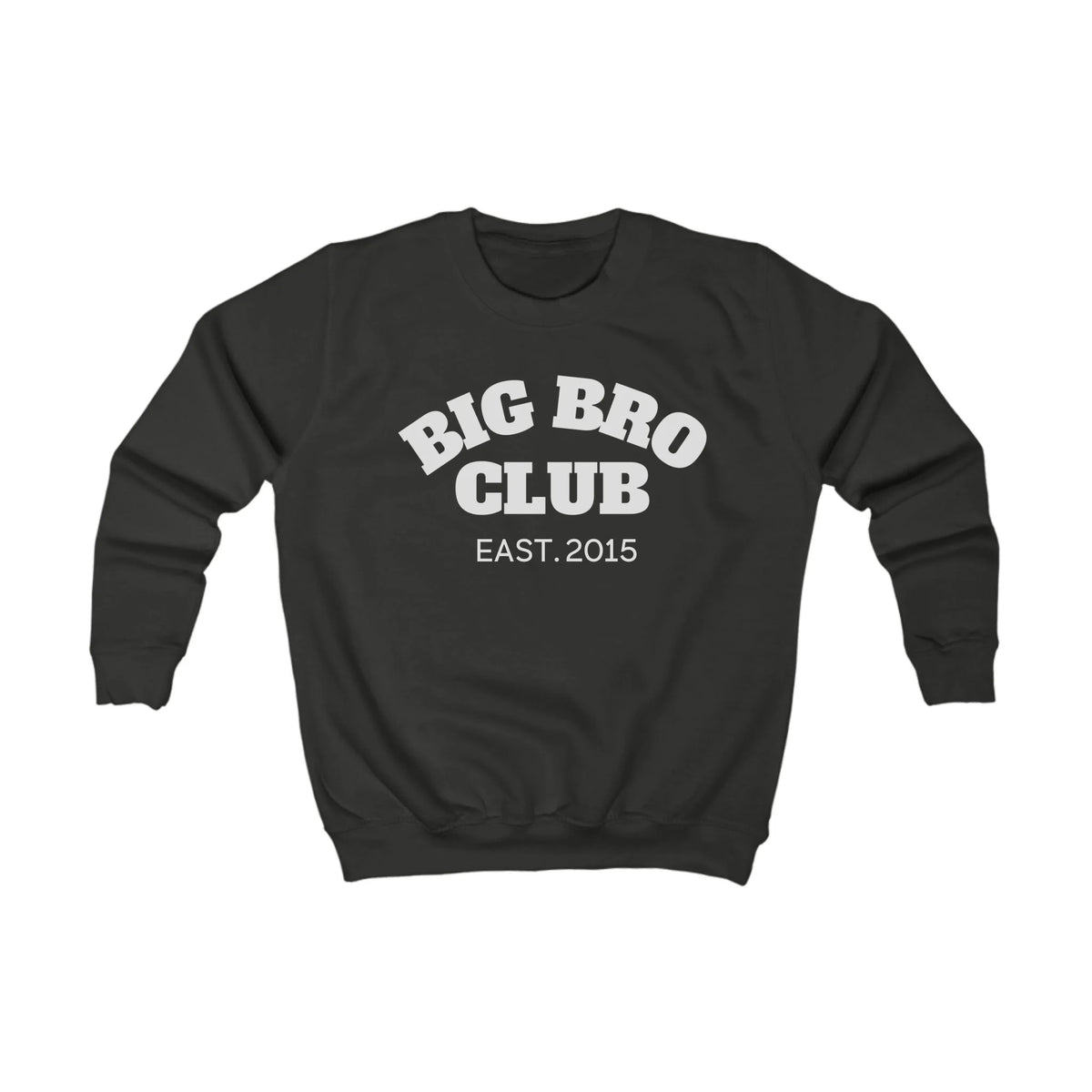 mamagibt Kinder Sweatshirt big bro Club Kinder Sweatshirt big bro Club Jet Black