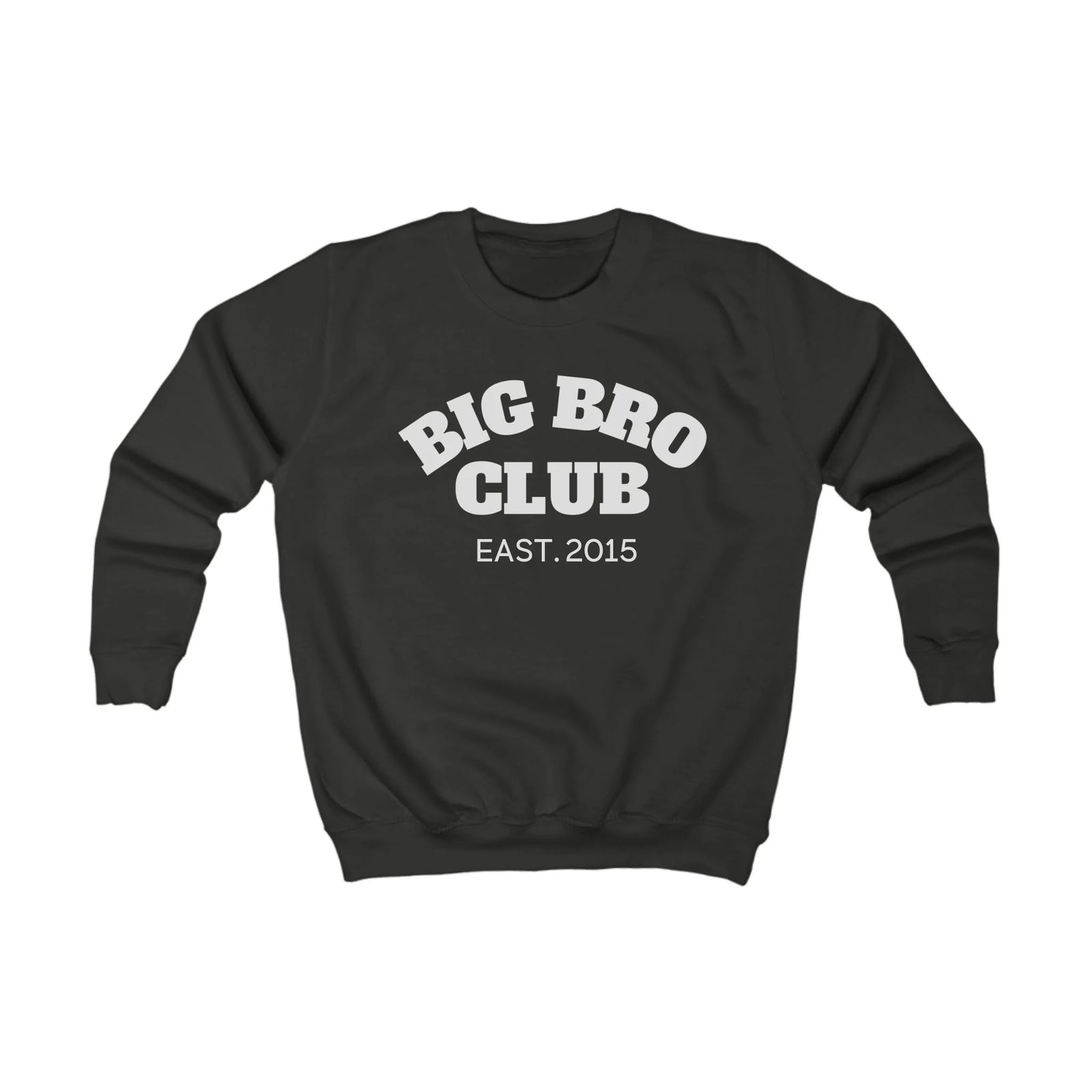 mamagibt Kinder Sweatshirt big bro Club Kinder Sweatshirt big bro Club Jet Black