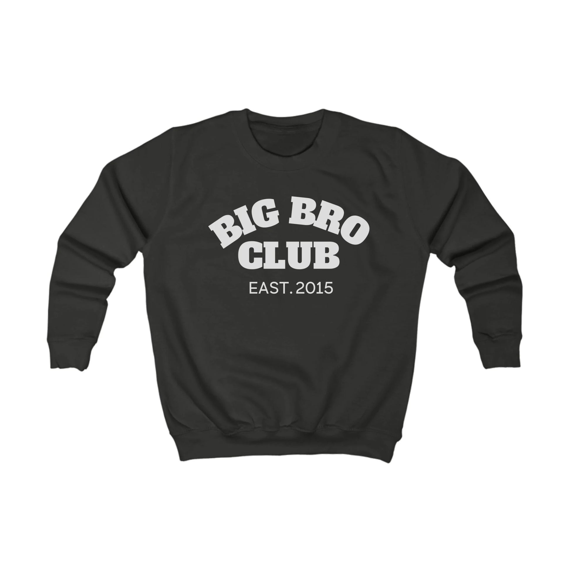 mamagibt Kinder Sweatshirt big bro Club Kinder Sweatshirt big bro Club Jet Black