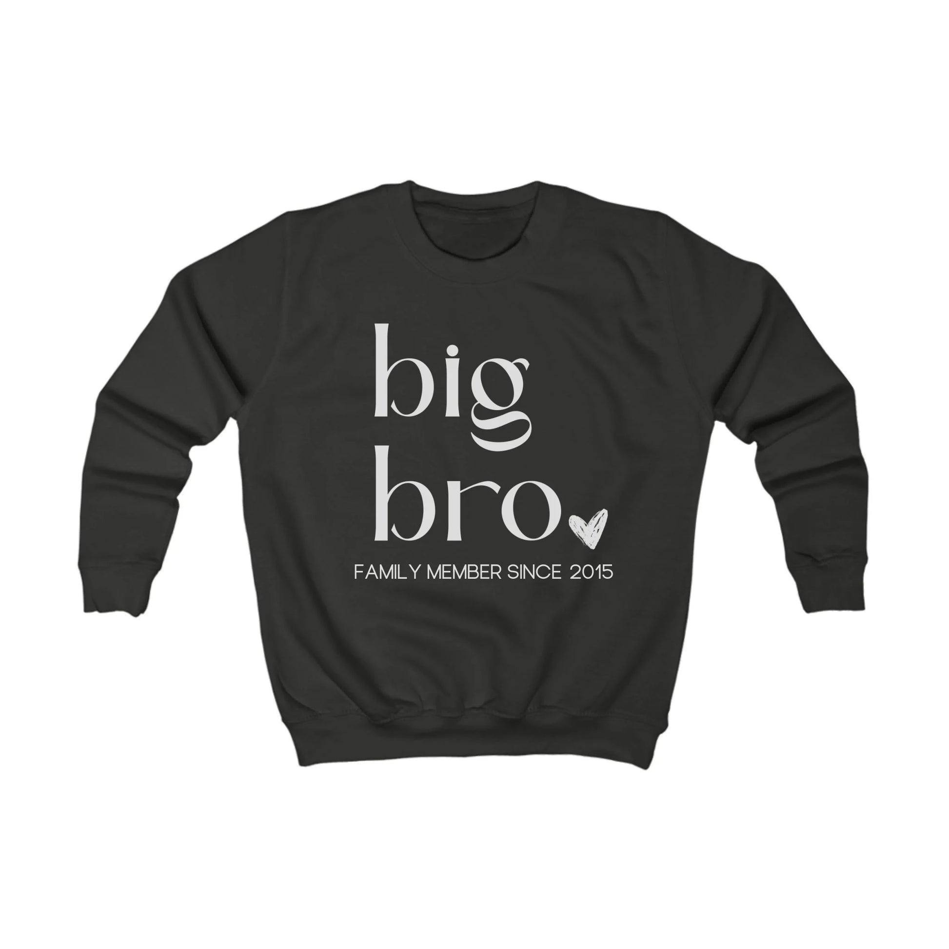 mamagibt Kinder Sweatshirt kleiner Bruder Kinder Sweatshirt kleiner Bruder Jet Black