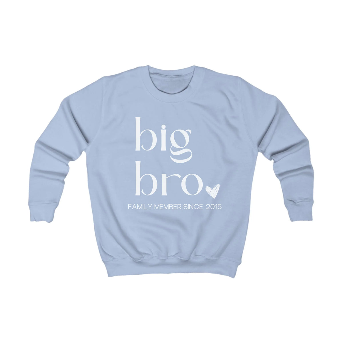 mamagibt Kinder Sweatshirt kleiner Bruder Kinder Sweatshirt kleiner Bruder Sky Blue