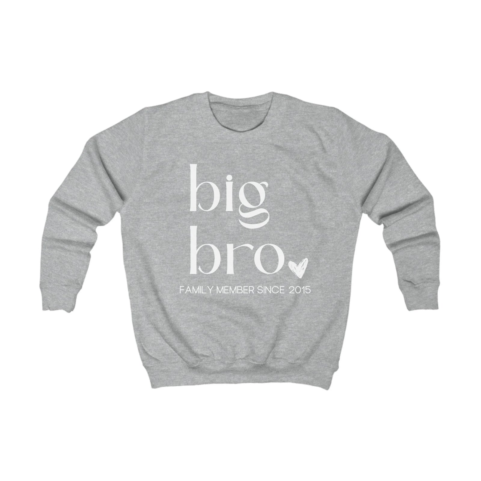 mamagibt Kinder Sweatshirt kleiner Bruder Kinder Sweatshirt kleiner Bruder Heather Grey