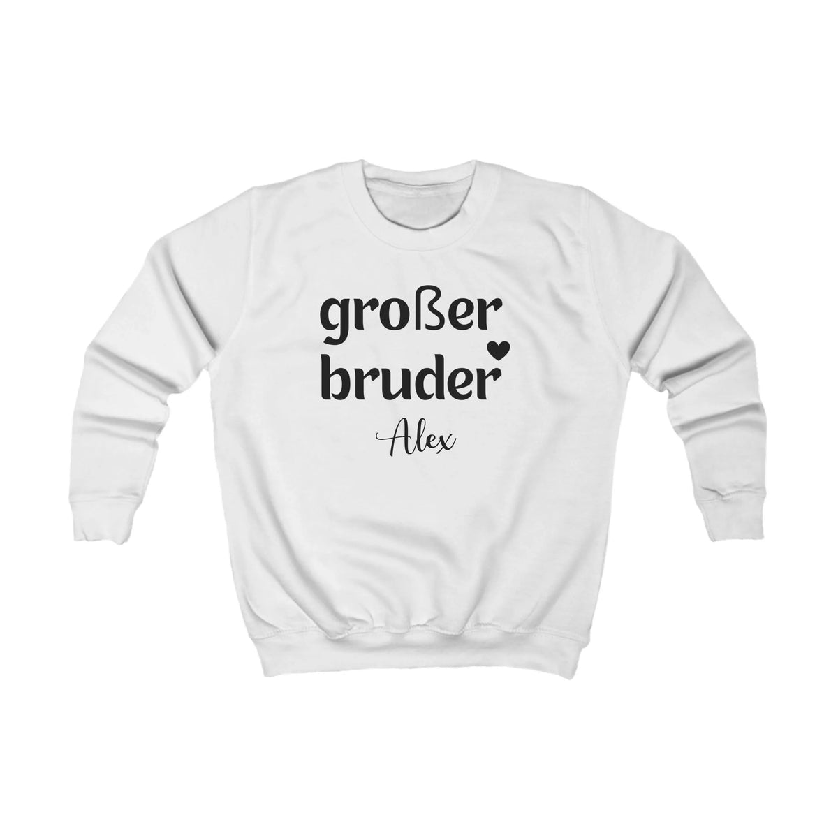 Printify Kinder Sweatshirt großer Bruder Kinder Sweatshirt großer Bruder Arctic White