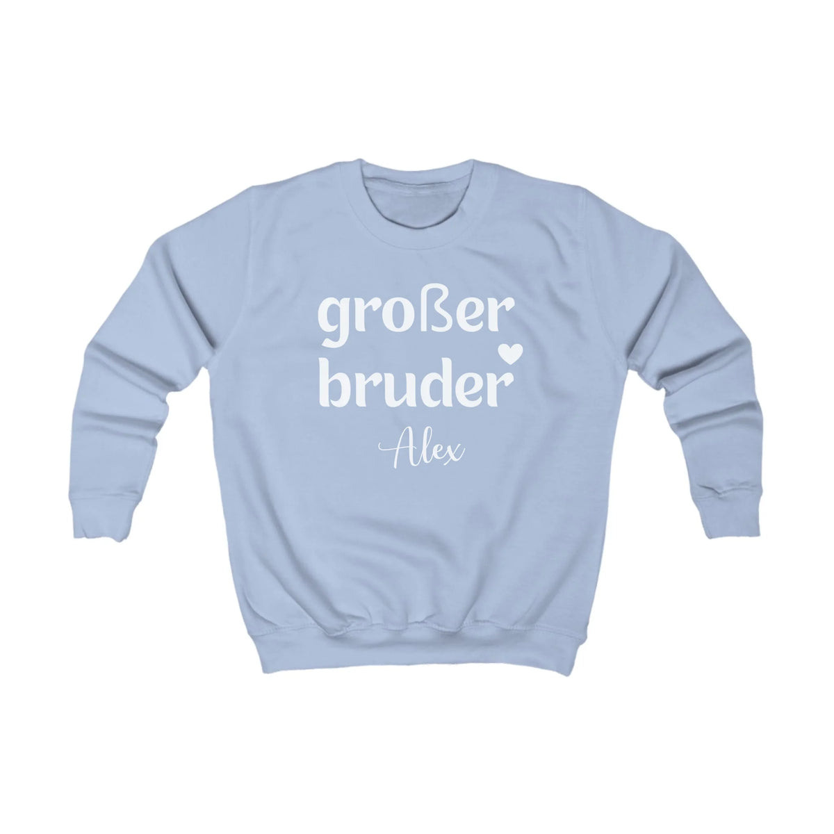 Printify Kinder Sweatshirt großer Bruder Kinder Sweatshirt großer Bruder Sky Blue