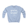 Printify Kinder Sweatshirt großer Bruder Kinder Sweatshirt großer Bruder Sky Blue