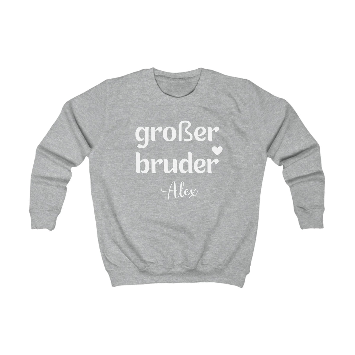 Printify Kinder Sweatshirt großer Bruder Kinder Sweatshirt großer Bruder Heather Grey