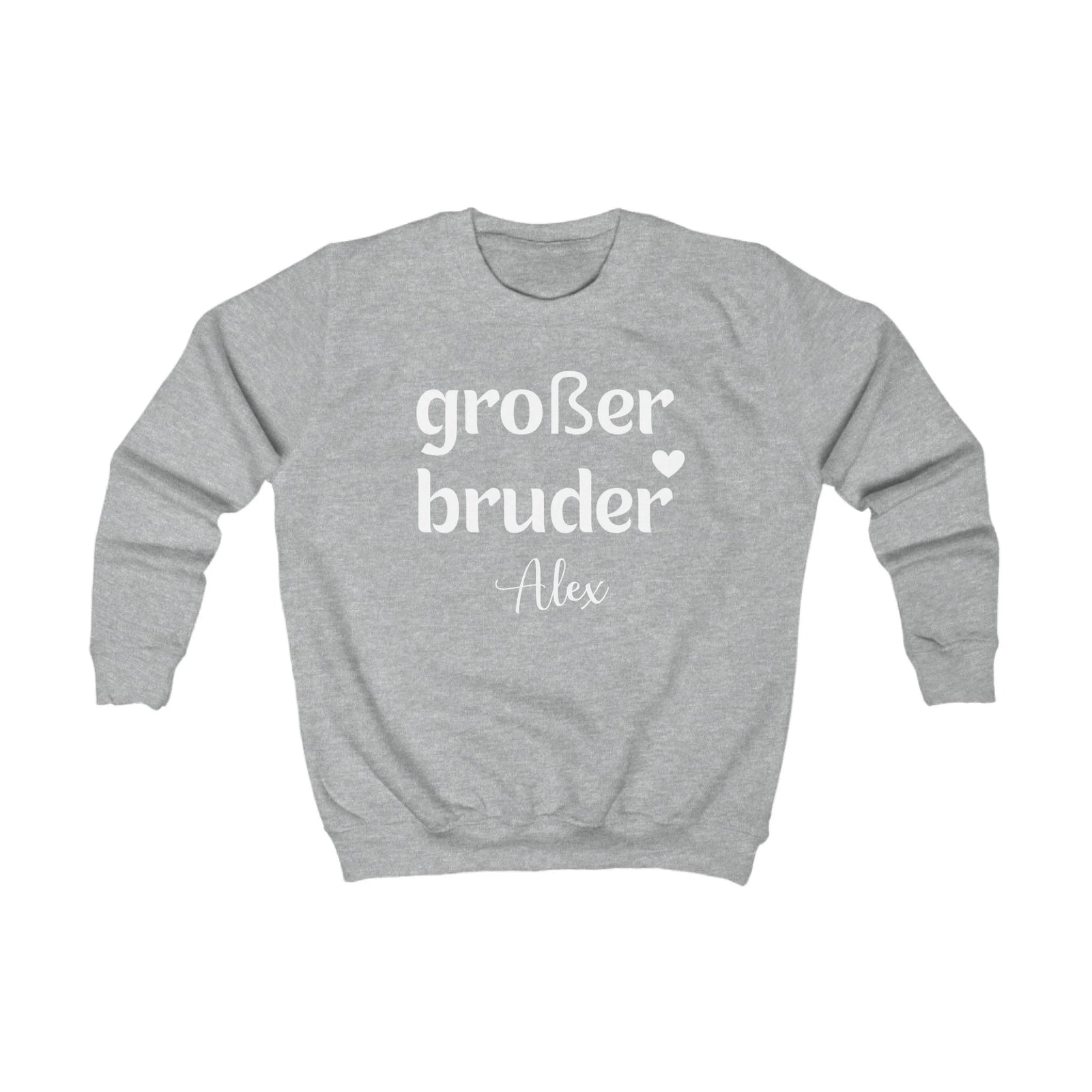 Printify Kinder Sweatshirt großer Bruder Kinder Sweatshirt großer Bruder Heather Grey