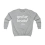 Printify Kinder Sweatshirt großer Bruder Kinder Sweatshirt großer Bruder Heather Grey