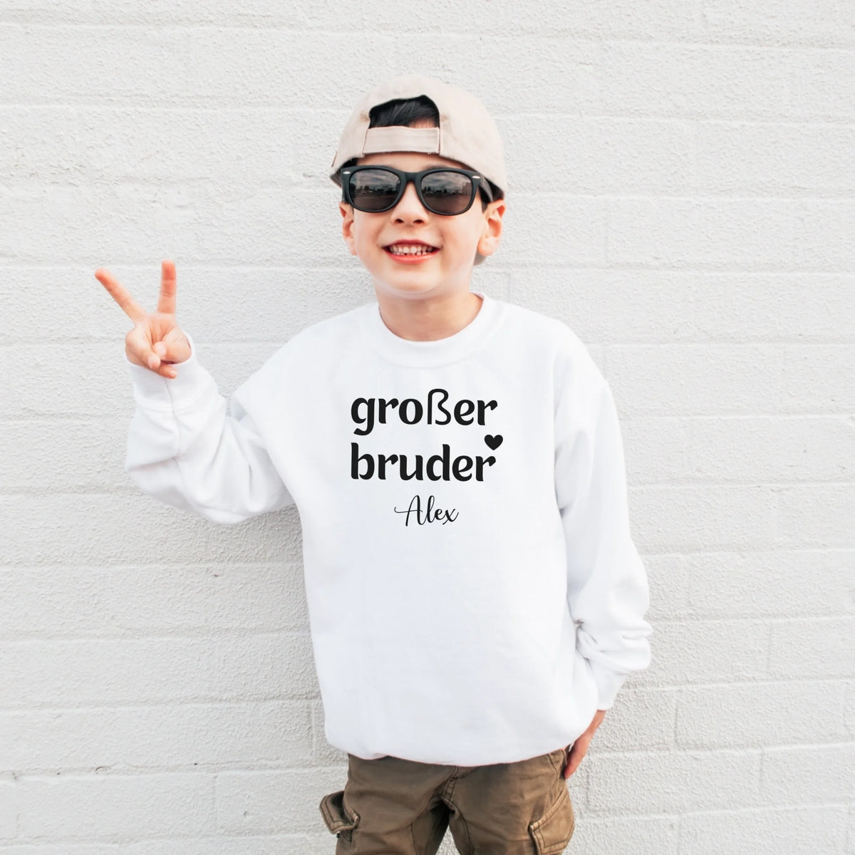 Printify Kinder Sweatshirt großer Bruder