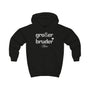 mamagibt Hoodie Kinder großer Bruder Hoodie Kinder großer Bruder Jet Black