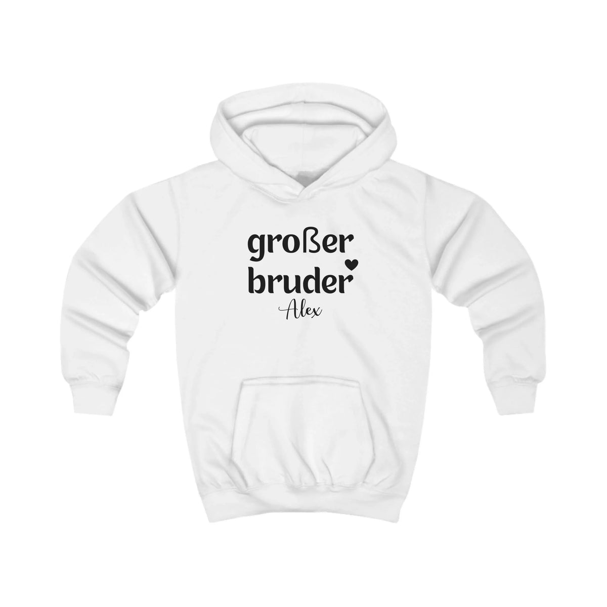 mamagibt Hoodie Kinder großer Bruder Hoodie Kinder großer Bruder Arctic White