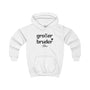 mamagibt Hoodie Kinder großer Bruder Hoodie Kinder großer Bruder Arctic White