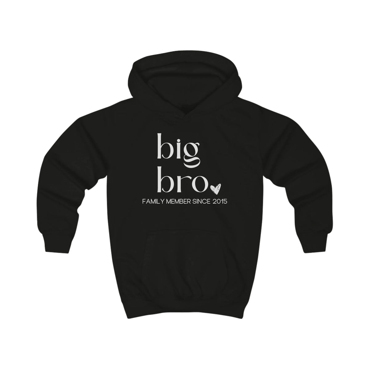 mamagibt Hoodie Kinder big bro Hoodie Kinder big bro Jet Black