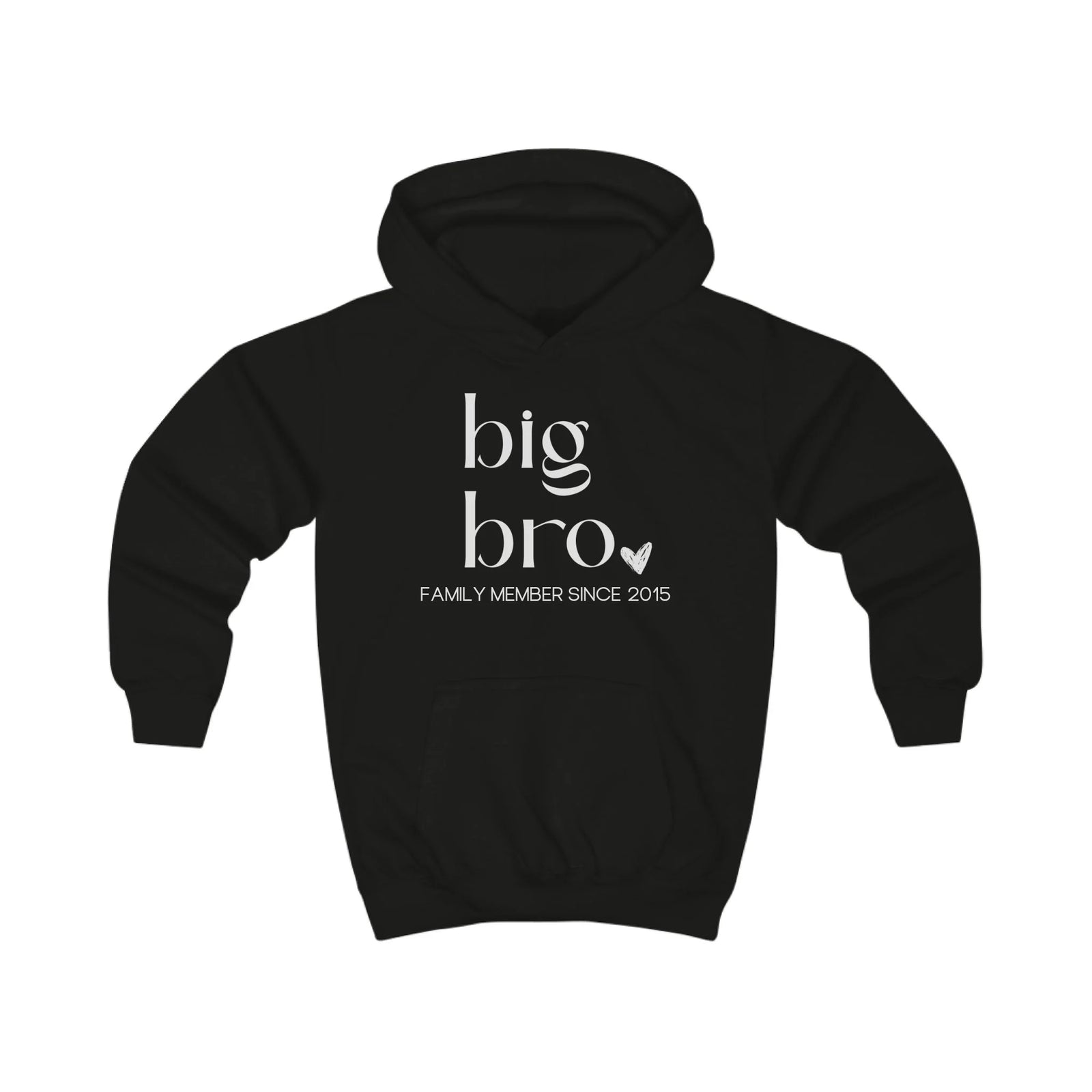 mamagibt Hoodie Kinder big bro Hoodie Kinder big bro Jet Black