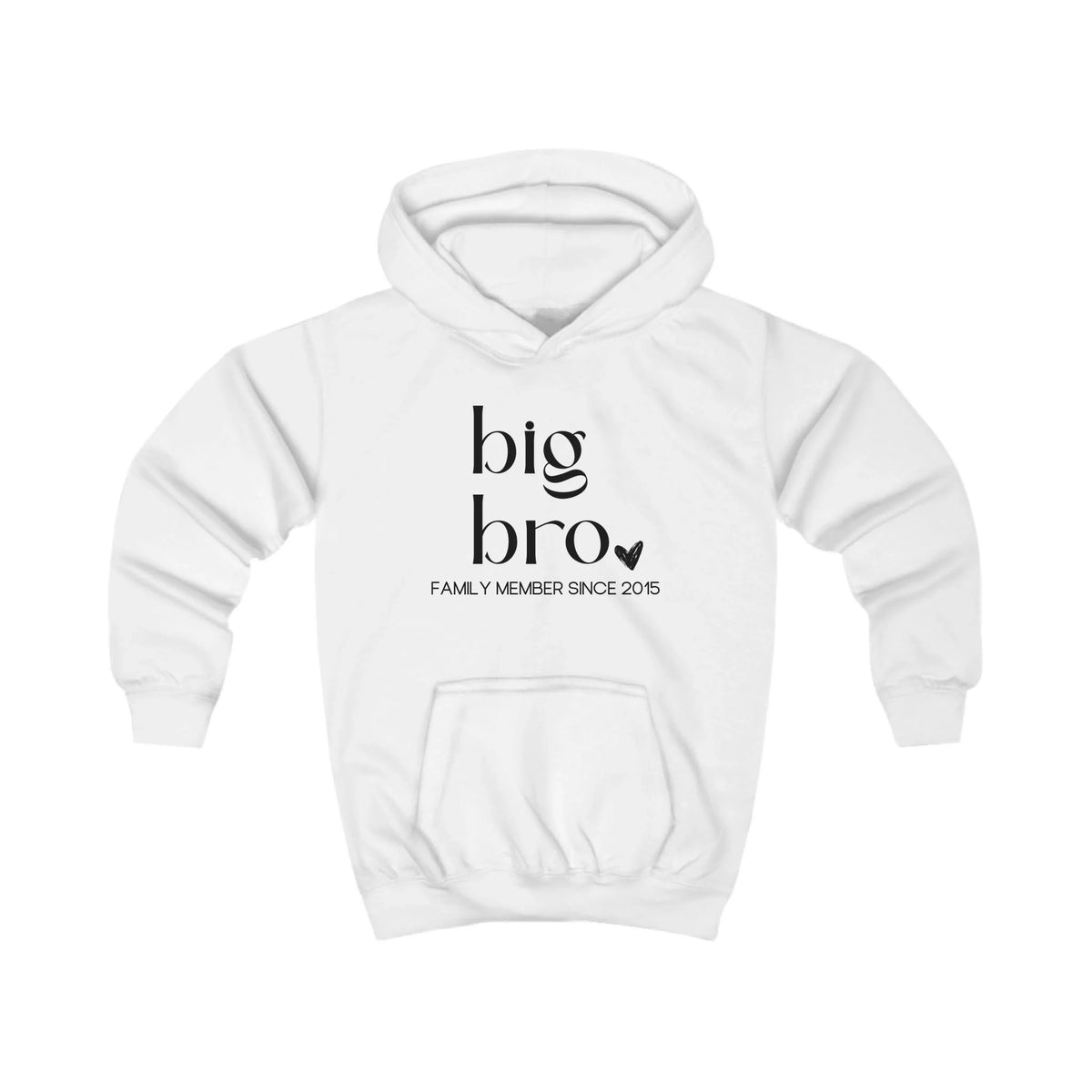 mamagibt Hoodie Kinder big bro Hoodie Kinder big bro Arctic White