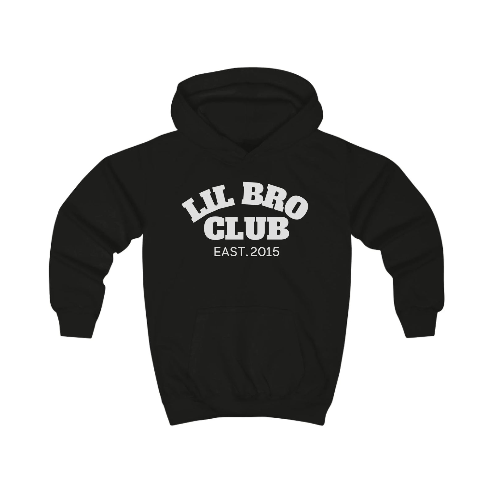 mamagibt Hoodie Kinder lil bro club Hoodie Kinder lil bro club Jet Black