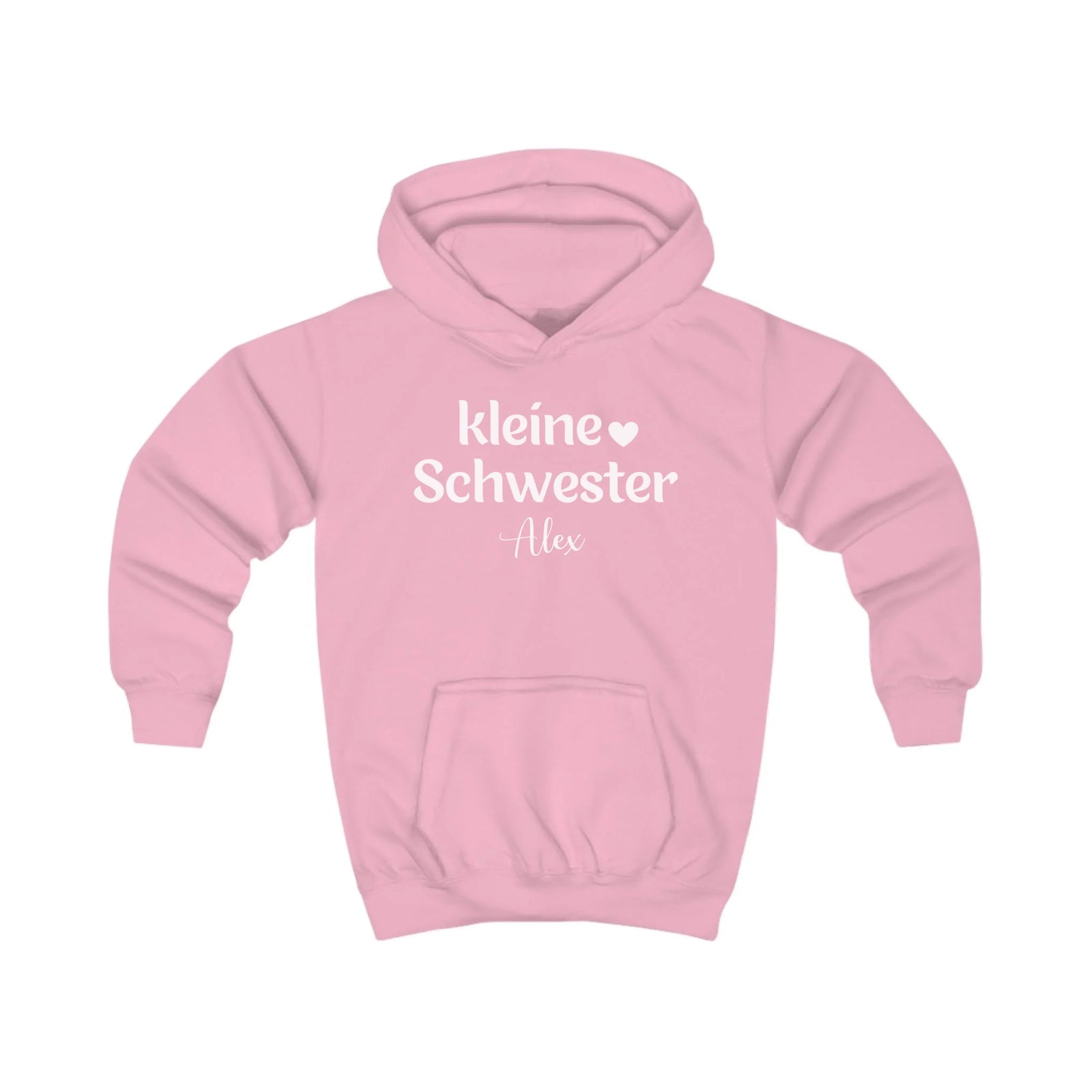 mamagibt Hoodie Kinder kleine Schwester Hoodie Kinder kleine Schwester Baby Pink