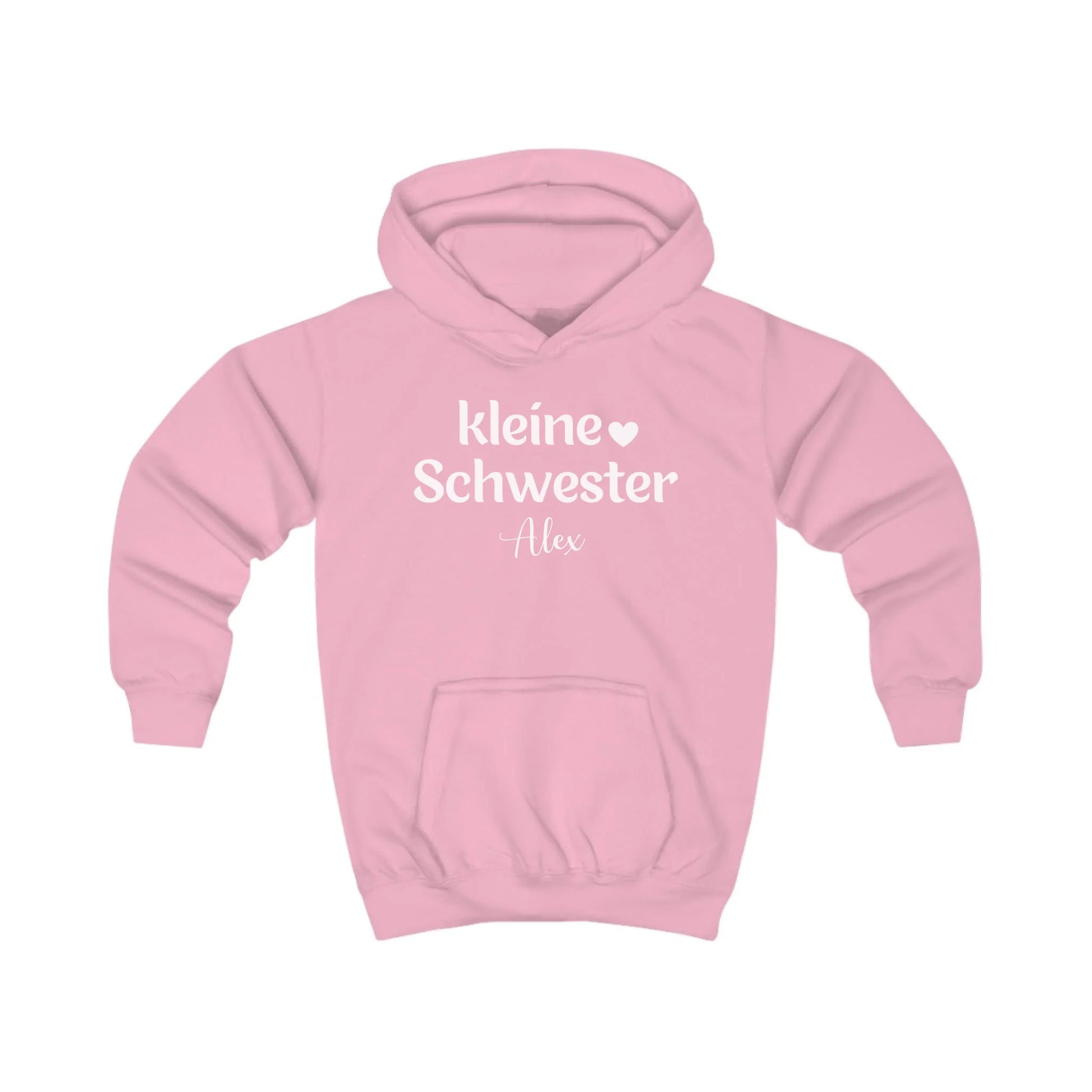 mamagibt Hoodie Kinder kleine Schwester Hoodie Kinder kleine Schwester Baby Pink