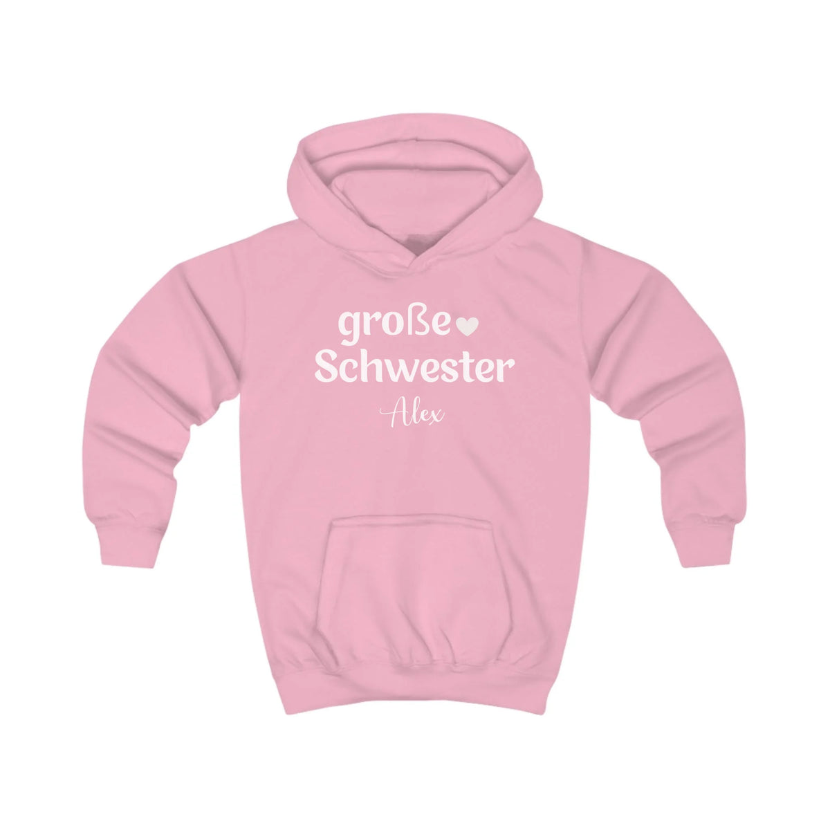 mamagibt Hoodie Kinder große Schwester Hoodie Kinder große Schwester Baby Pink
