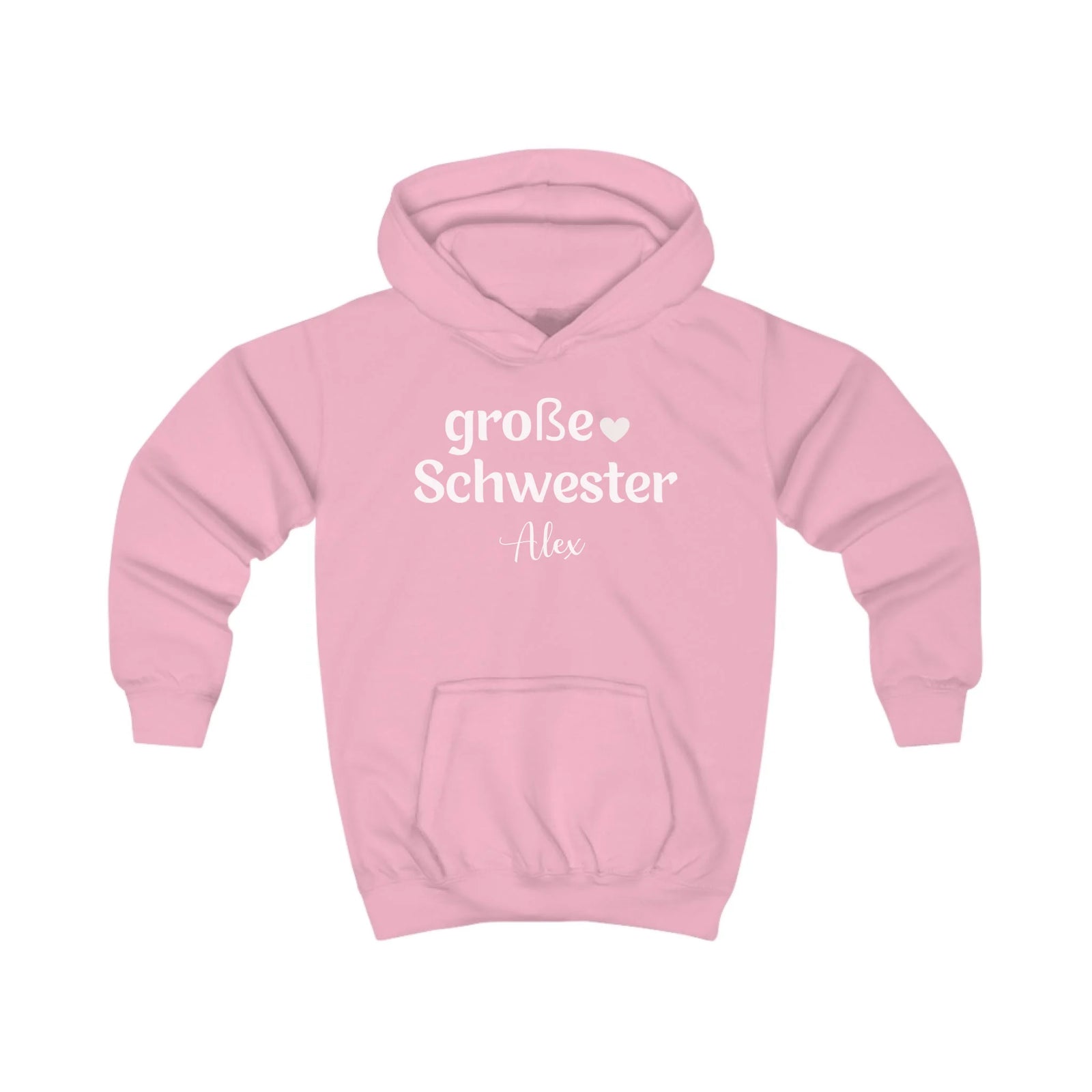 mamagibt Hoodie Kinder große Schwester Hoodie Kinder große Schwester Baby Pink