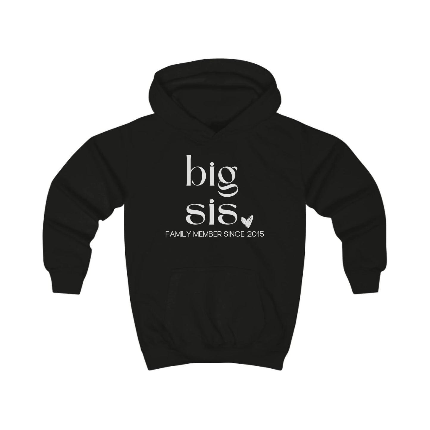 mamagibt Hoodie Kinder big sis Hoodie Kinder big sis Jet Black