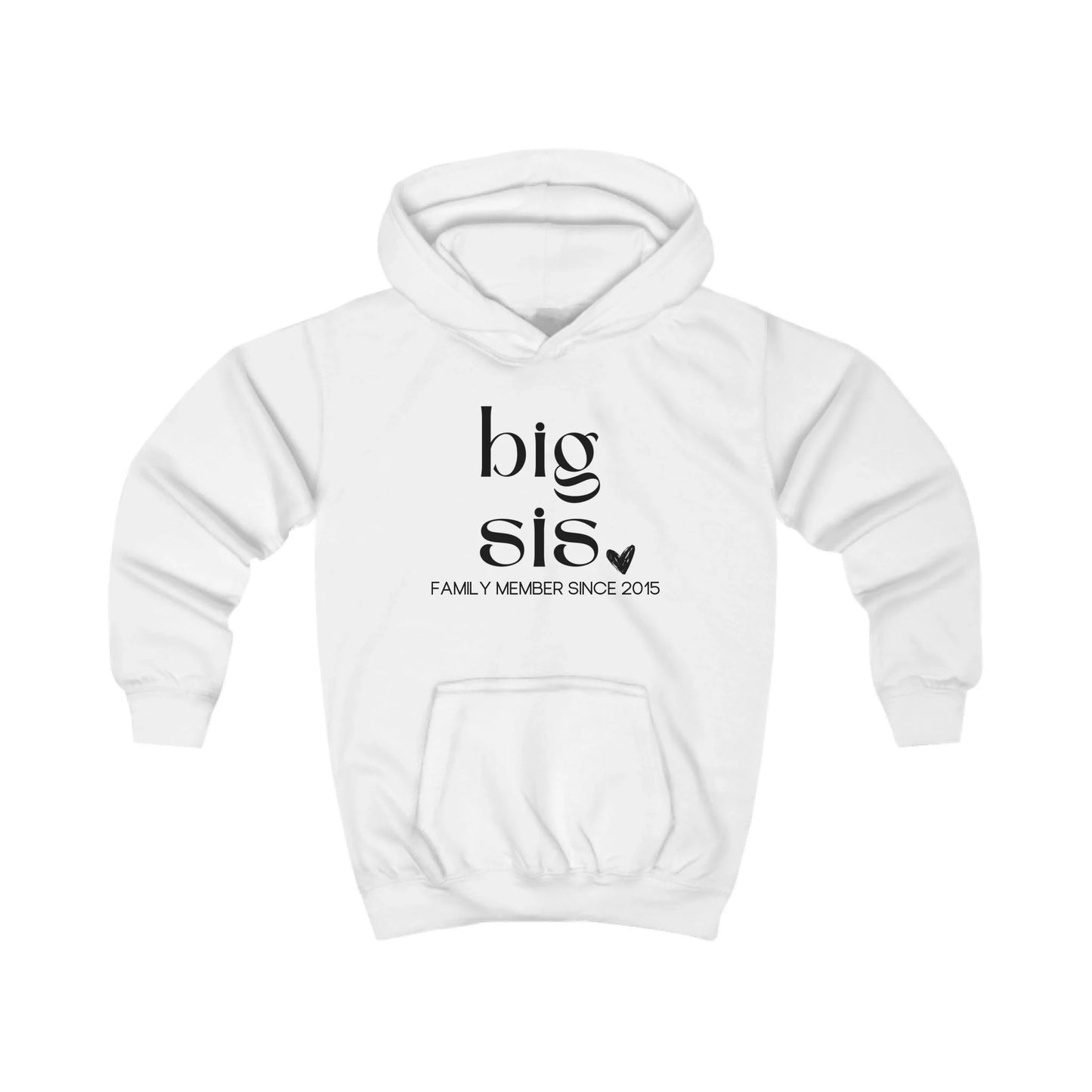 mamagibt Hoodie Kinder big sis Hoodie Kinder big sis Arctic White